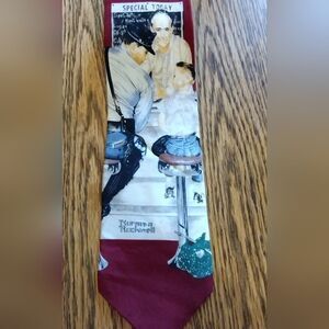 Norman Rockwell silk tie